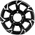 Легковые шины б/у Khomen KNW 1505 5.5x15 5*139.7 ET5 DIA108.1 Black-FP Литой купить с бесплатной доставкой в пункты выдачи в Петербурге